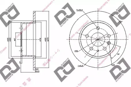 Тормозной диск DJ PARTS купить